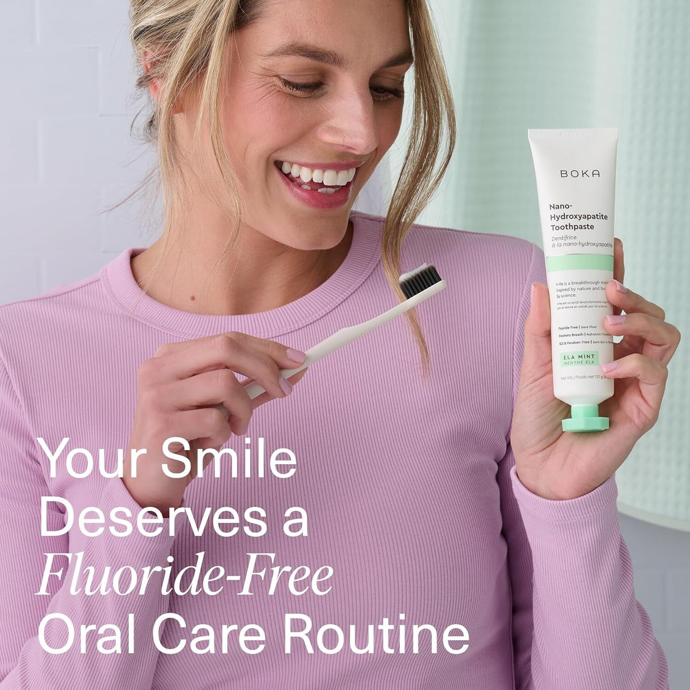 Boka oral care product lifestyle image