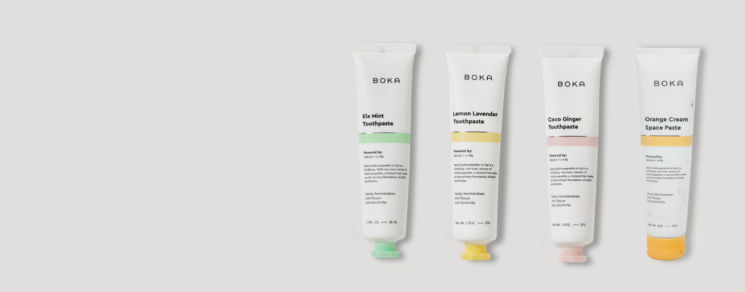 Ela Mint Toothpaste Lemon Lavender Toothpaste Coco Ginger Toothpaste Orange Cream Toothpaste