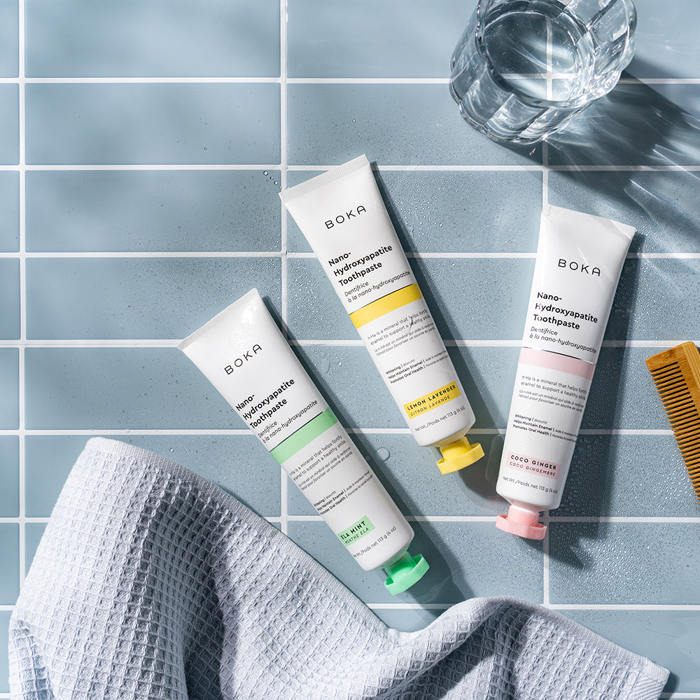 Boka Toothpastes 3pk Coco Ginger Cinna Mint Ela Mint Carousel 1000x1000 2 d2222d52 bcfb 4f18 bb45 7c8dd59e67a7