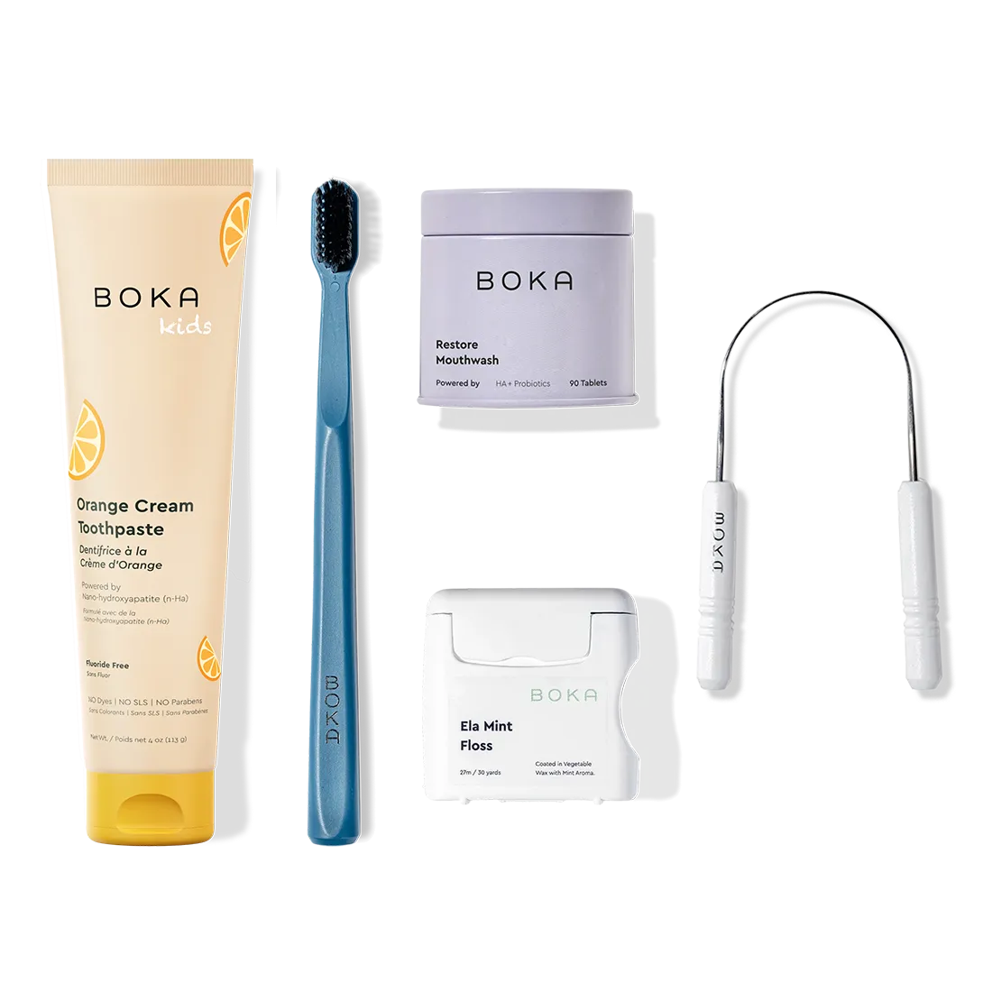 Complete Kit: Includes nano-hydroxyapatite toothpaste, toothbrush, probiotic mouthwash, floss & scraper.