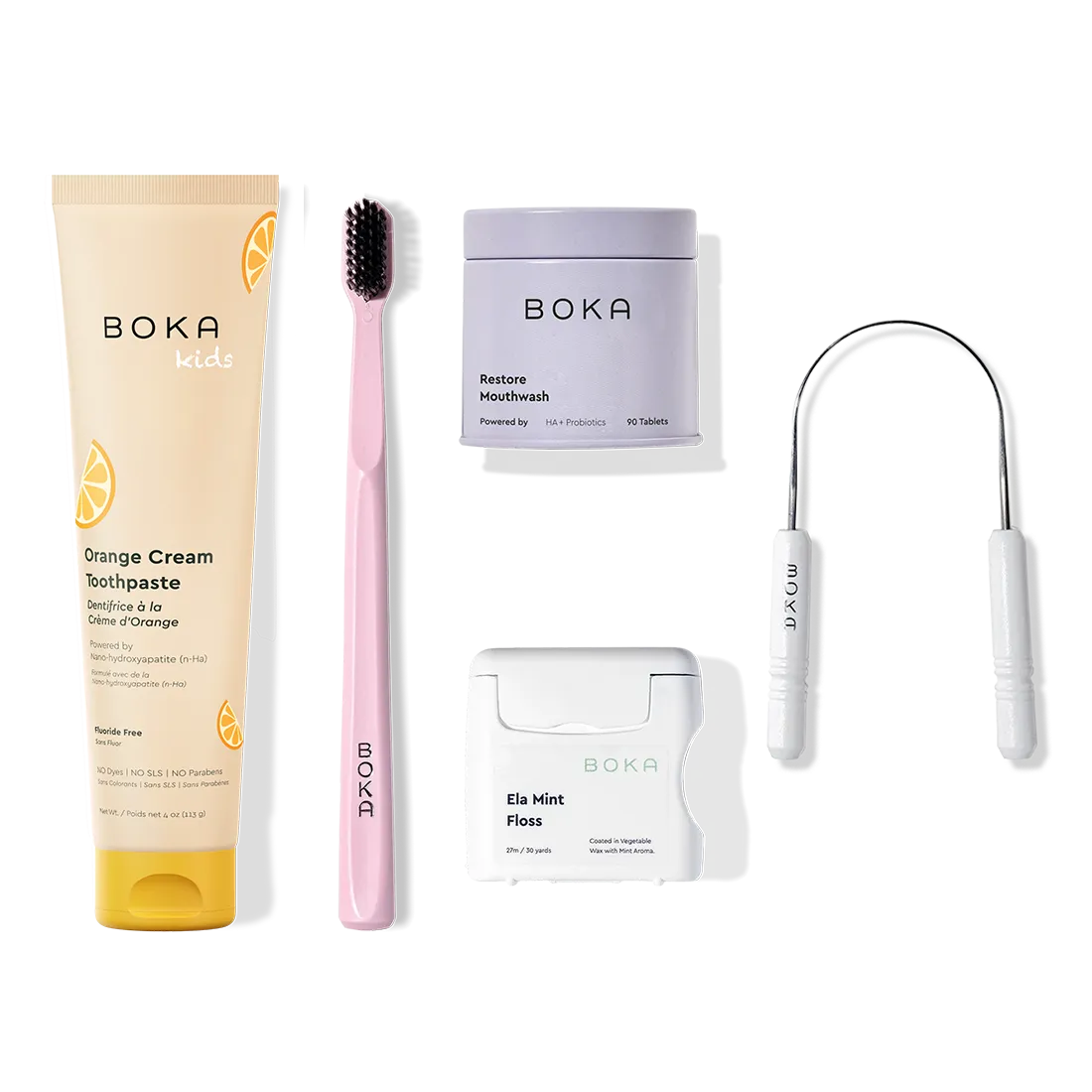 Complete Kit: Includes nano-hydroxyapatite toothpaste, toothbrush, probiotic mouthwash, floss & scraper.