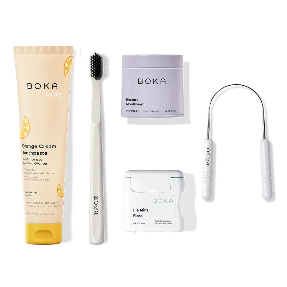 Complete Kit: Includes nano-hydroxyapatite toothpaste, toothbrush, probiotic mouthwash, floss & scraper.