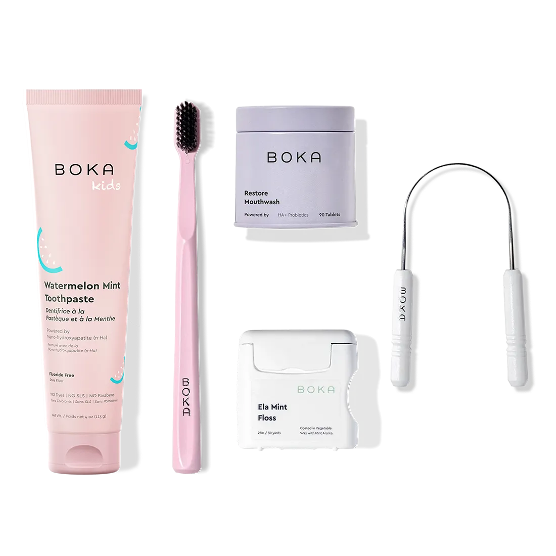 Complete Kit: Includes nano-hydroxyapatite toothpaste, toothbrush, probiotic mouthwash, floss & scraper.