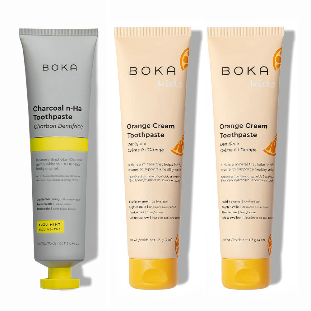 Charcoal Yuzu Mint Whitening n-Ha Toothpaste 3-pack
