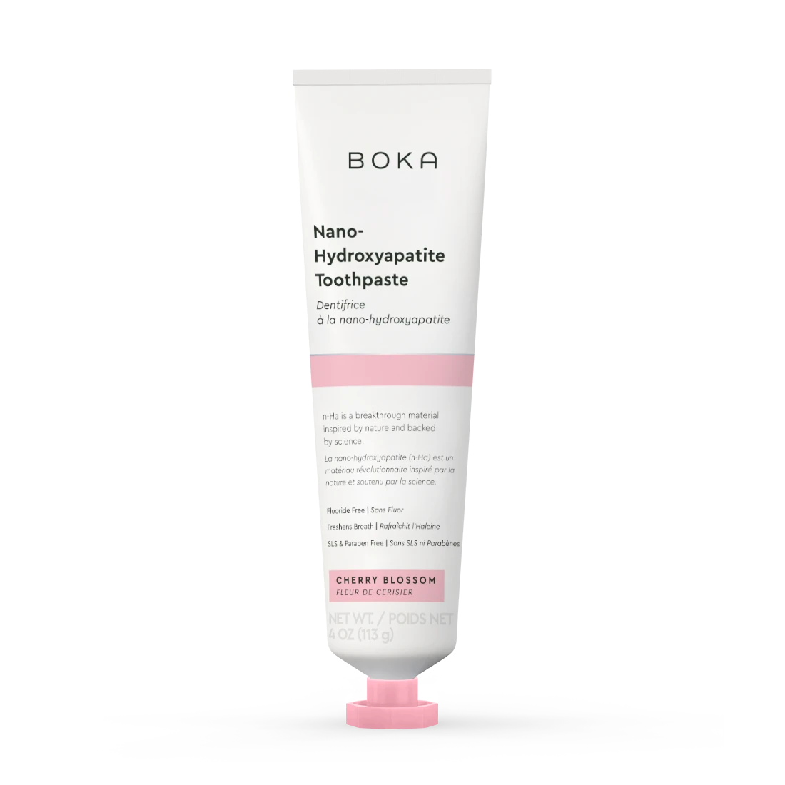 Boka Nano-Hydroxyapatite Toothpaste tube on a white background