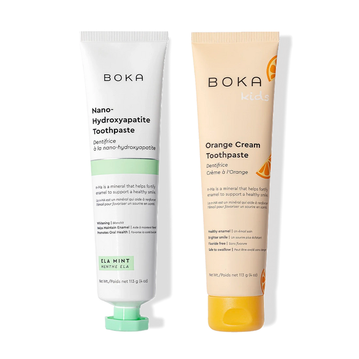 N-Ha Toothpaste 2-Pack with nano-hydroxyapatite to fortify enamel and remineralize teeth.