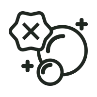 Bubble with X icon
