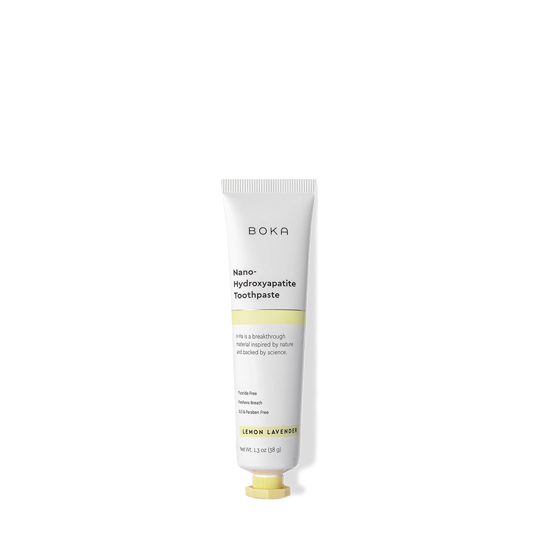 Boka Nano Hydroxyapatite Toothpaste tube on a white background