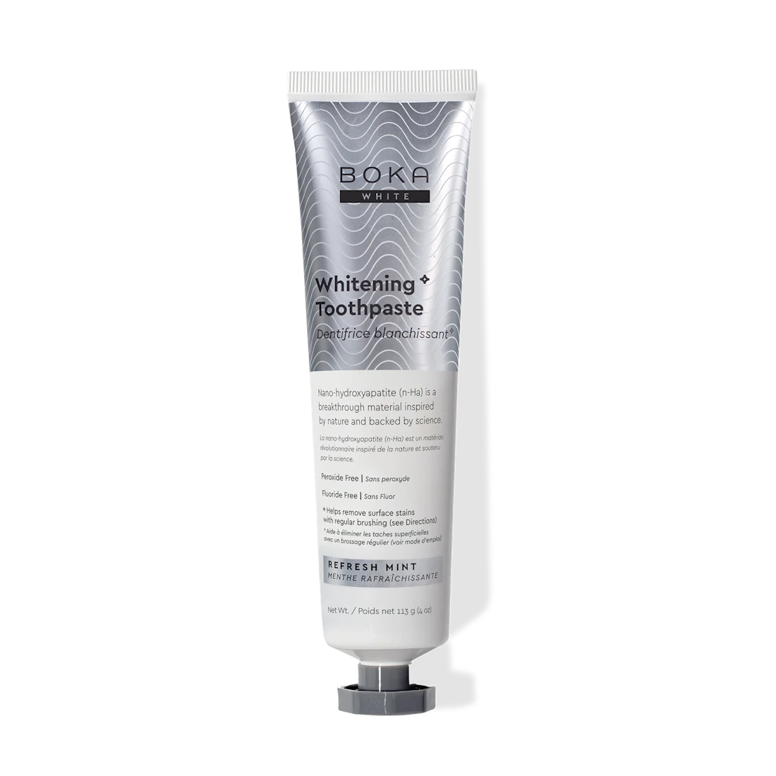 Boka Whitening Toothpaste tube on a white background