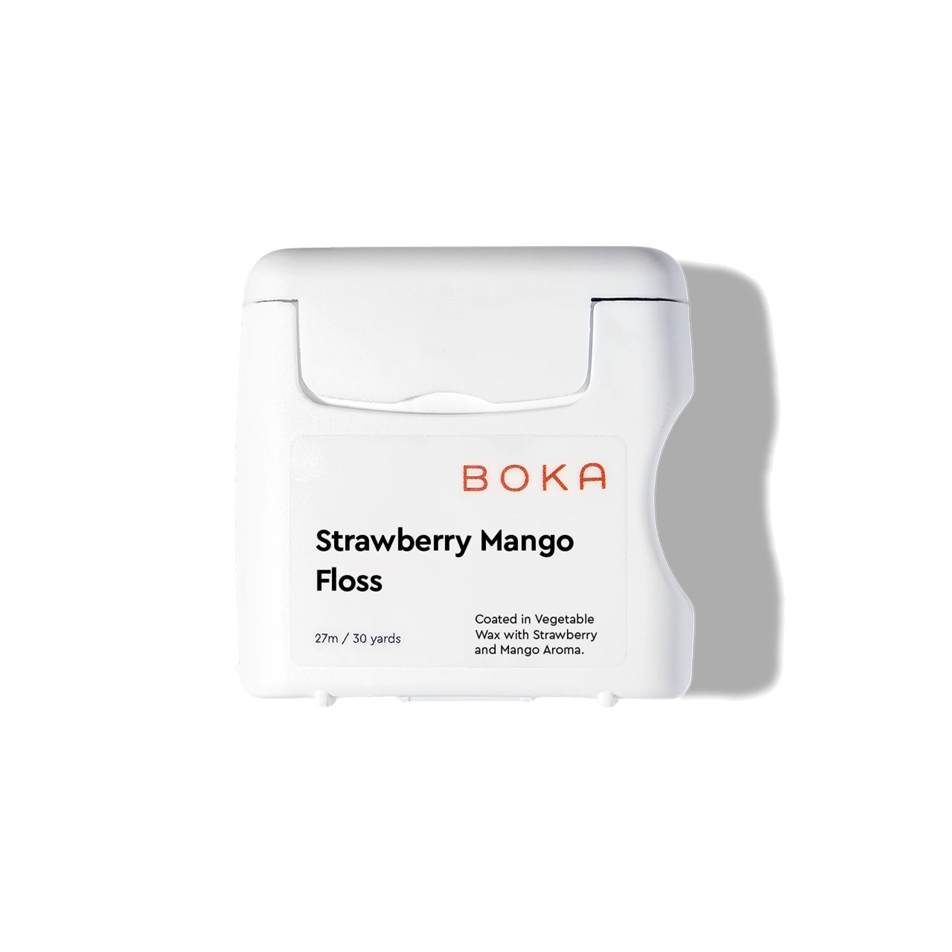 Boka Strawberry Mango Floss packaging on a white background