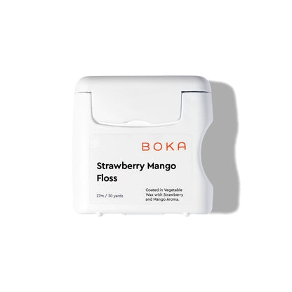 Boka Strawberry Mango Floss packaging on a white background