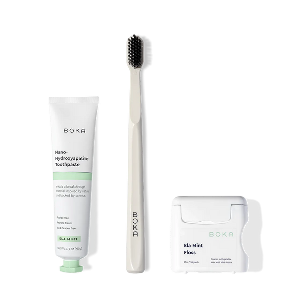 Dental Travel Kit: Toothbrush, Toothpaste, and Floss – Boka