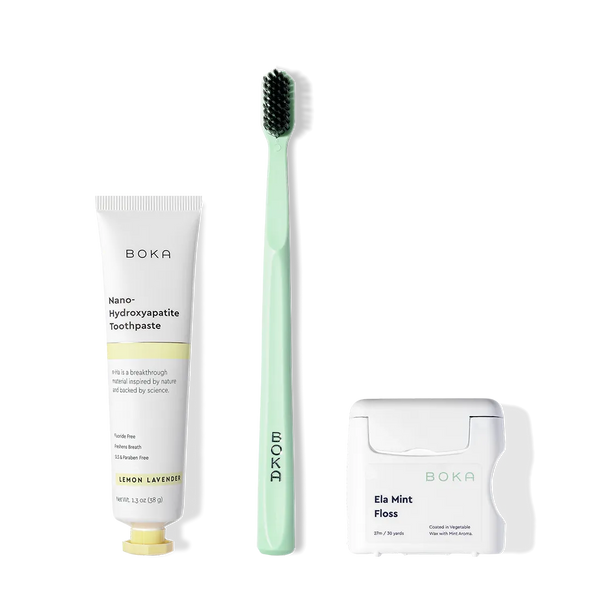 Dental Travel Kit: Toothbrush, Toothpaste, and Floss – Boka