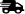 Black truck with white background