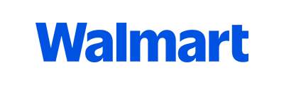 Walmart logo in blue color