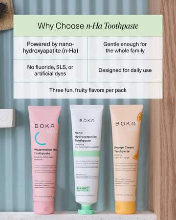 Nano (n-Ha) Toothpaste Family 3 Pack
